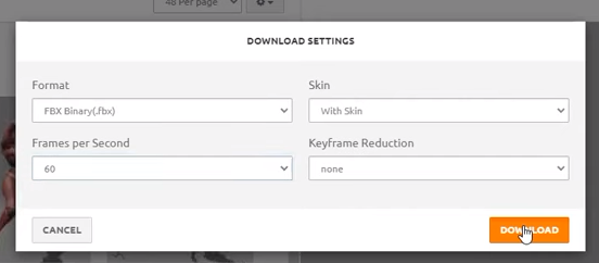 Example of Ideal Download Settings