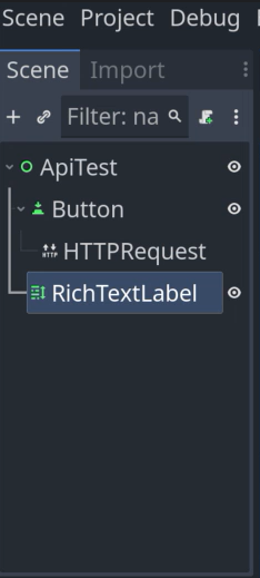 Example of Godot scene at this point